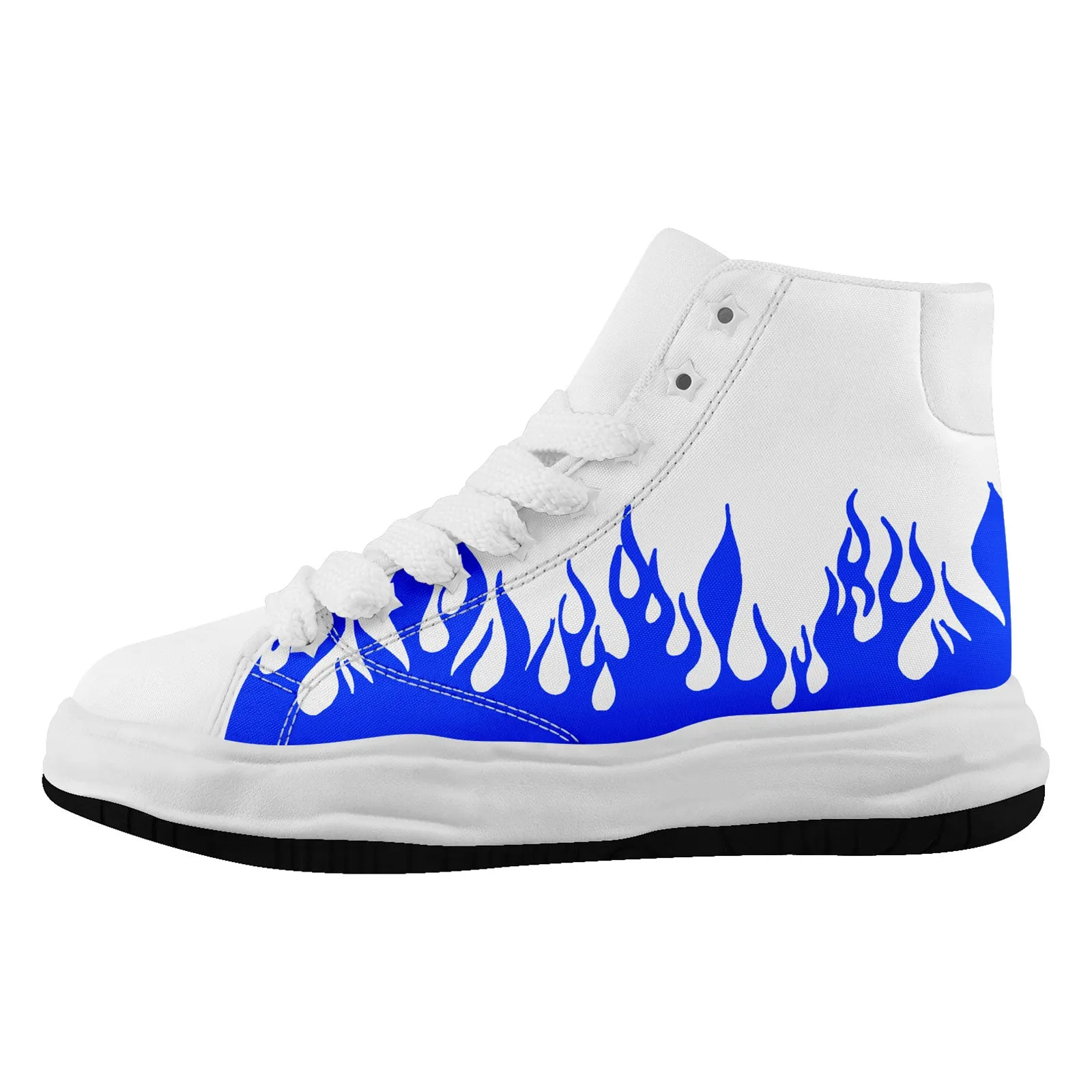 Custom White Blue Indianapolis Firesoul Shoes Personalized Sneaker FN039-D020272-14