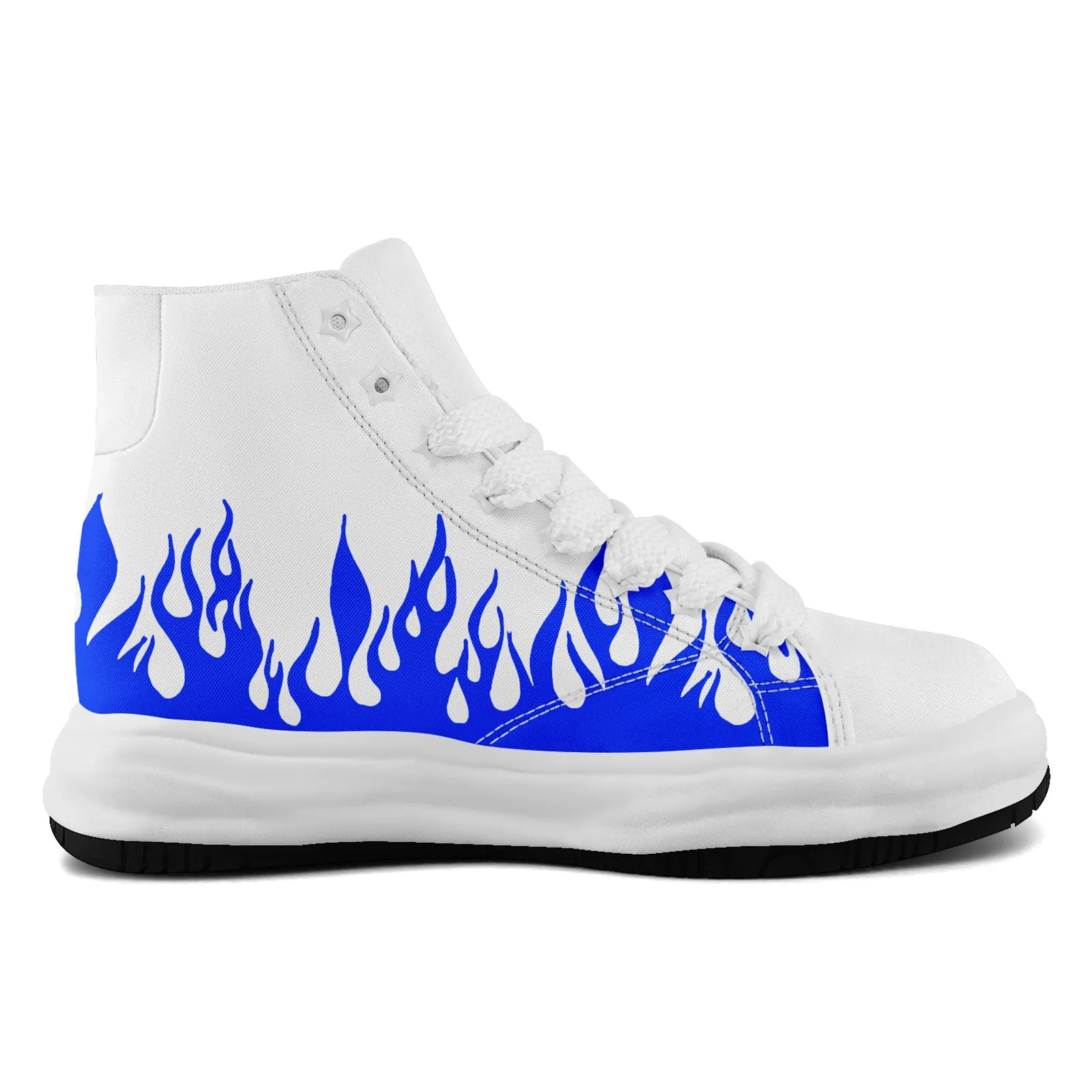 Custom White Blue Indianapolis Firesoul Shoes Personalized Sneaker FN039-D020272-14