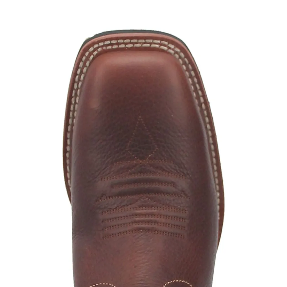 'Dan Post' Men's 11" Arrowhead Western Square Toe - Chocolate