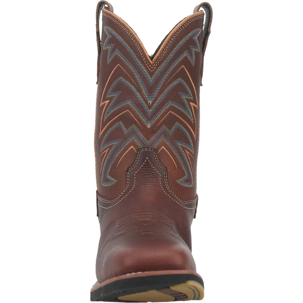 'Dan Post' Men's 11" Arrowhead Western Square Toe - Chocolate