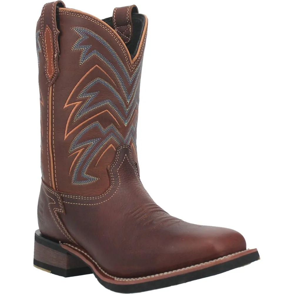 'Dan Post' Men's 11" Arrowhead Western Square Toe - Chocolate