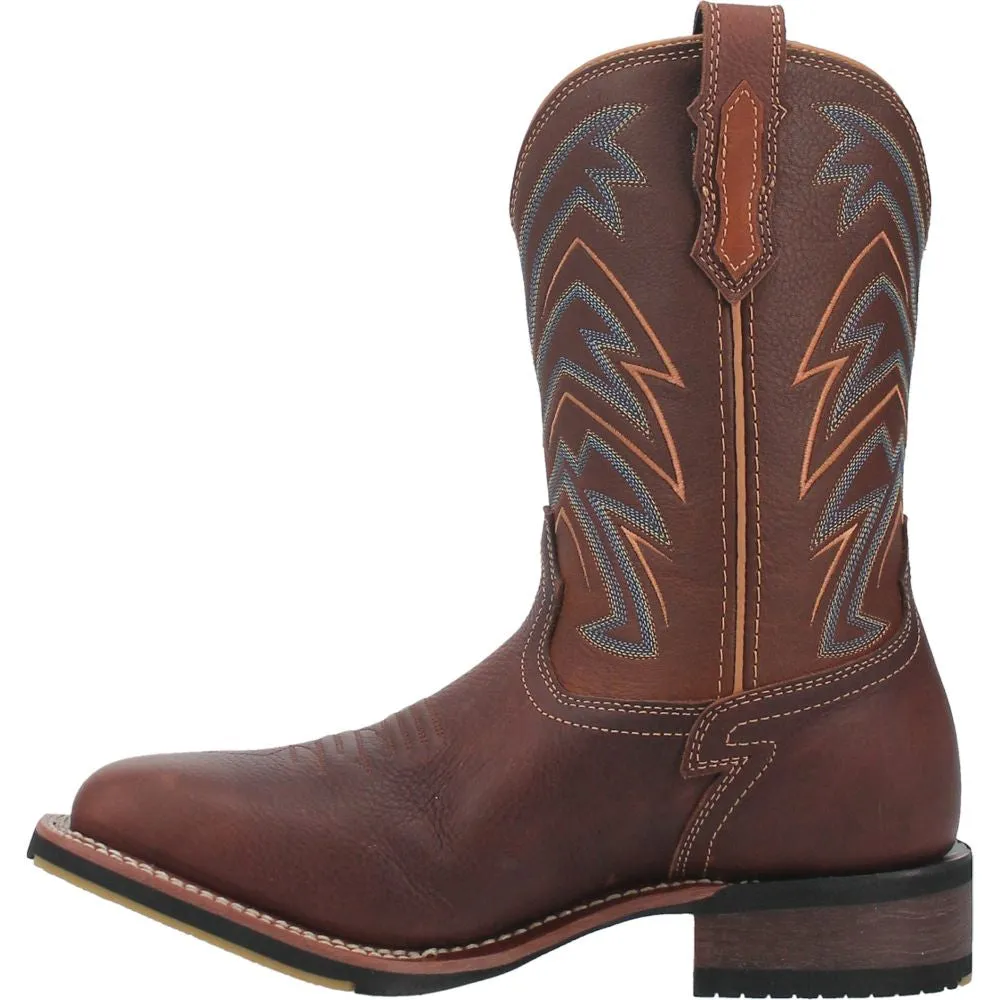 'Dan Post' Men's 11" Arrowhead Western Square Toe - Chocolate