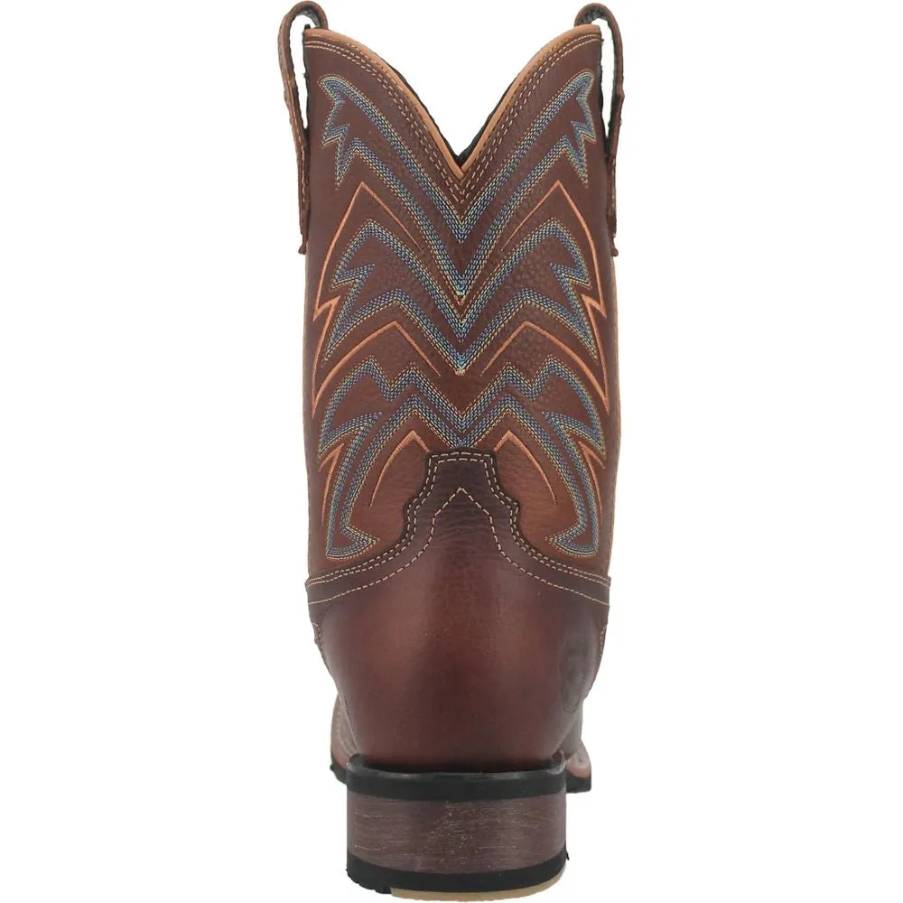 'Dan Post' Men's 11" Arrowhead Western Square Toe - Chocolate