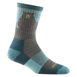 Darn Tough Women's Bear Town Micro Crew Lightweight Hiking Sock - Aqua