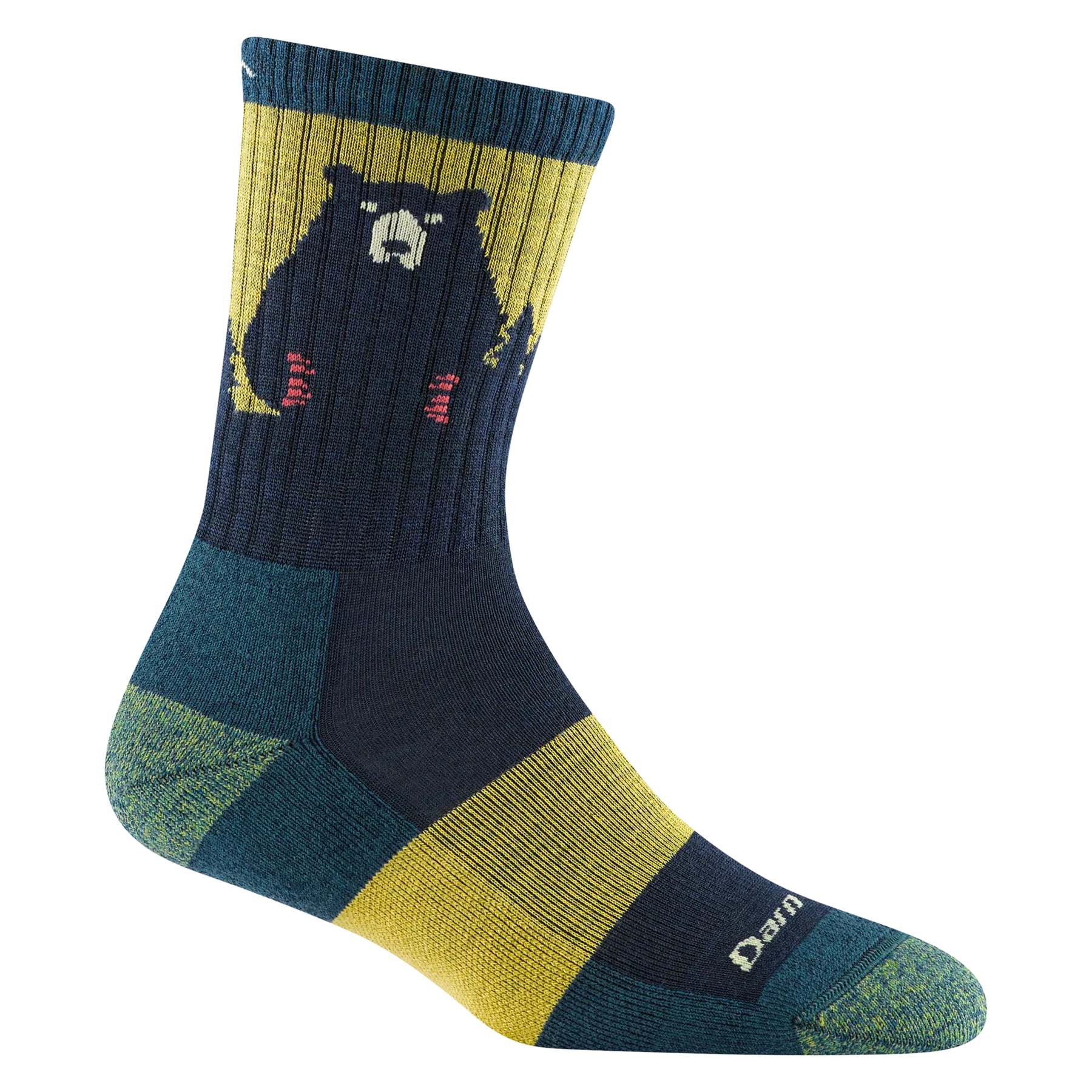 Darn Tough Women's Bear Town Micro Crew Lightweight Hiking Sock - Dark Teal