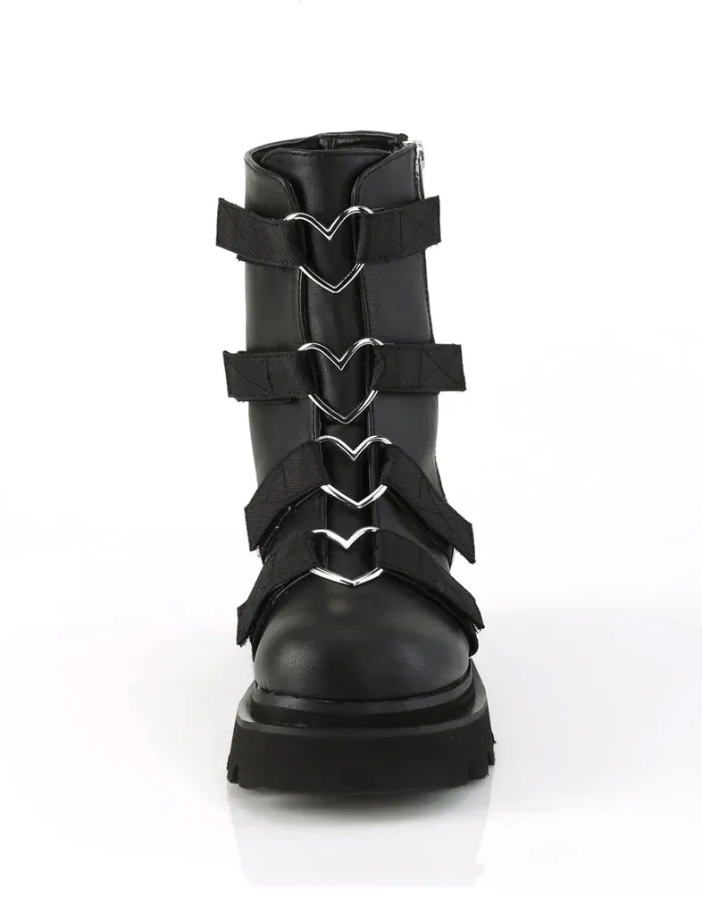 DEMONIA RENEGADE-50 - BLACK VEGAN LEATHER ✰ PRE ORDER ✰