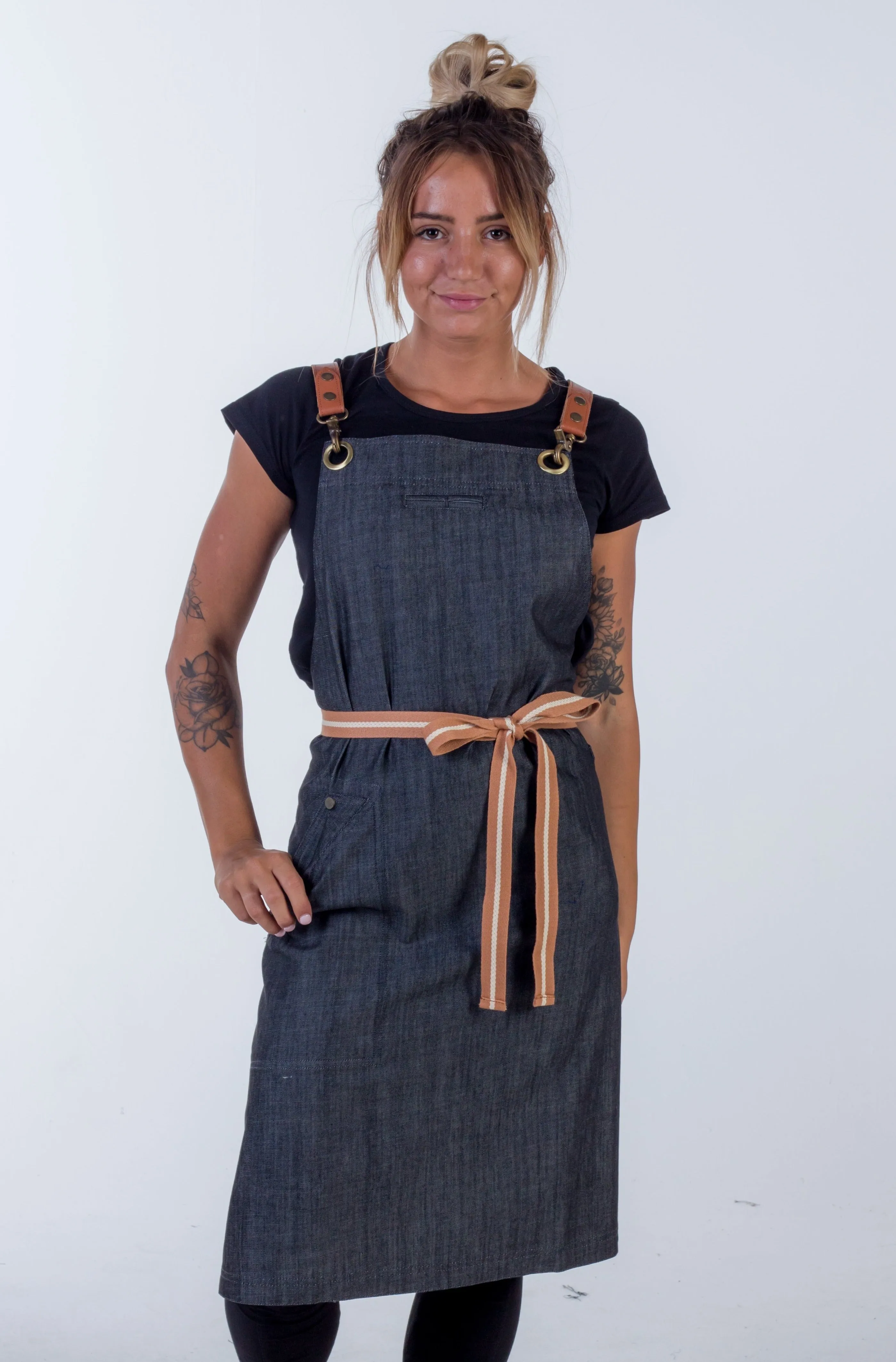 Denim apron Charcoal Grey Cello