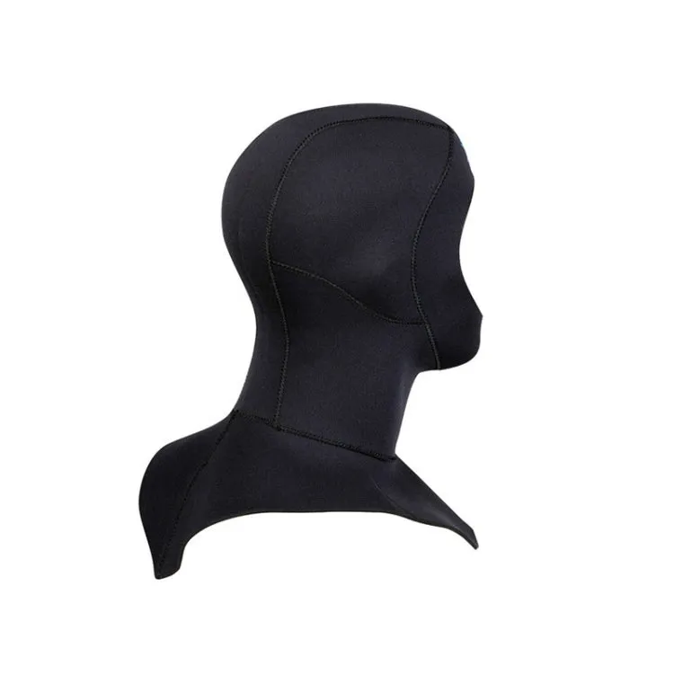 DIVE & SAIL DH-006 3mm Shoulder Warm Diving Cap Surfing Snorkeling Sunscreen Waterproof Diving Headgear, Size: S(Black)