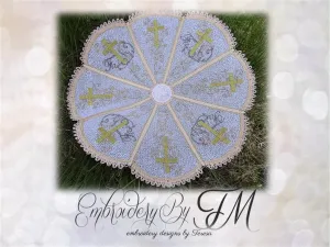 Doily cross / 5x7 hoop