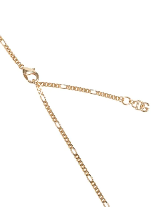 Dolce&amp;Gabbana   Plated cross pendant necklace 