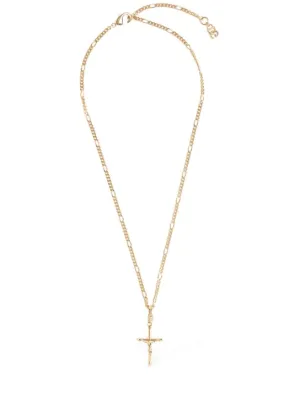 Dolce&amp;Gabbana   Plated cross pendant necklace 