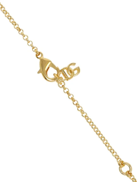 Dolce&amp;Gabbana   Plated cross pendant necklace 