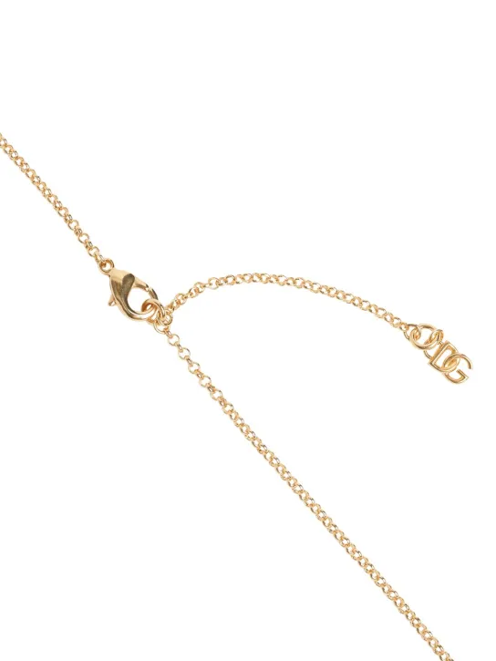 Dolce&amp;Gabbana   Plated cross pendant necklace 