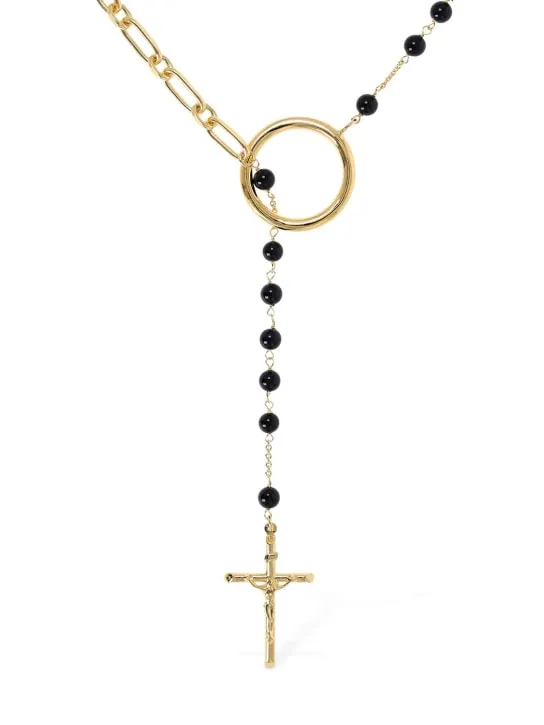 Dolce&amp;Gabbana   Sphere &amp; cross pendant long necklace 