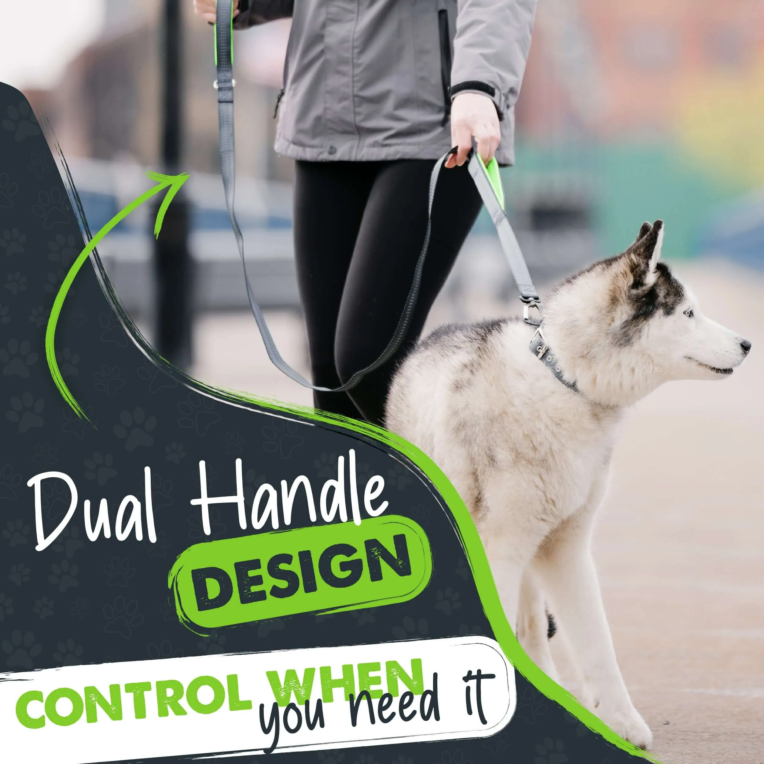 Dual Handle Dog Leash 2.0 - HandleX2 for Maximum Control