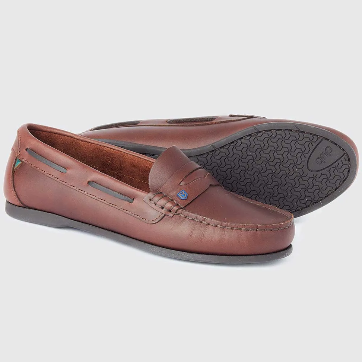 DUBARRY Ladies Belize Deck Shoes - Mahogany