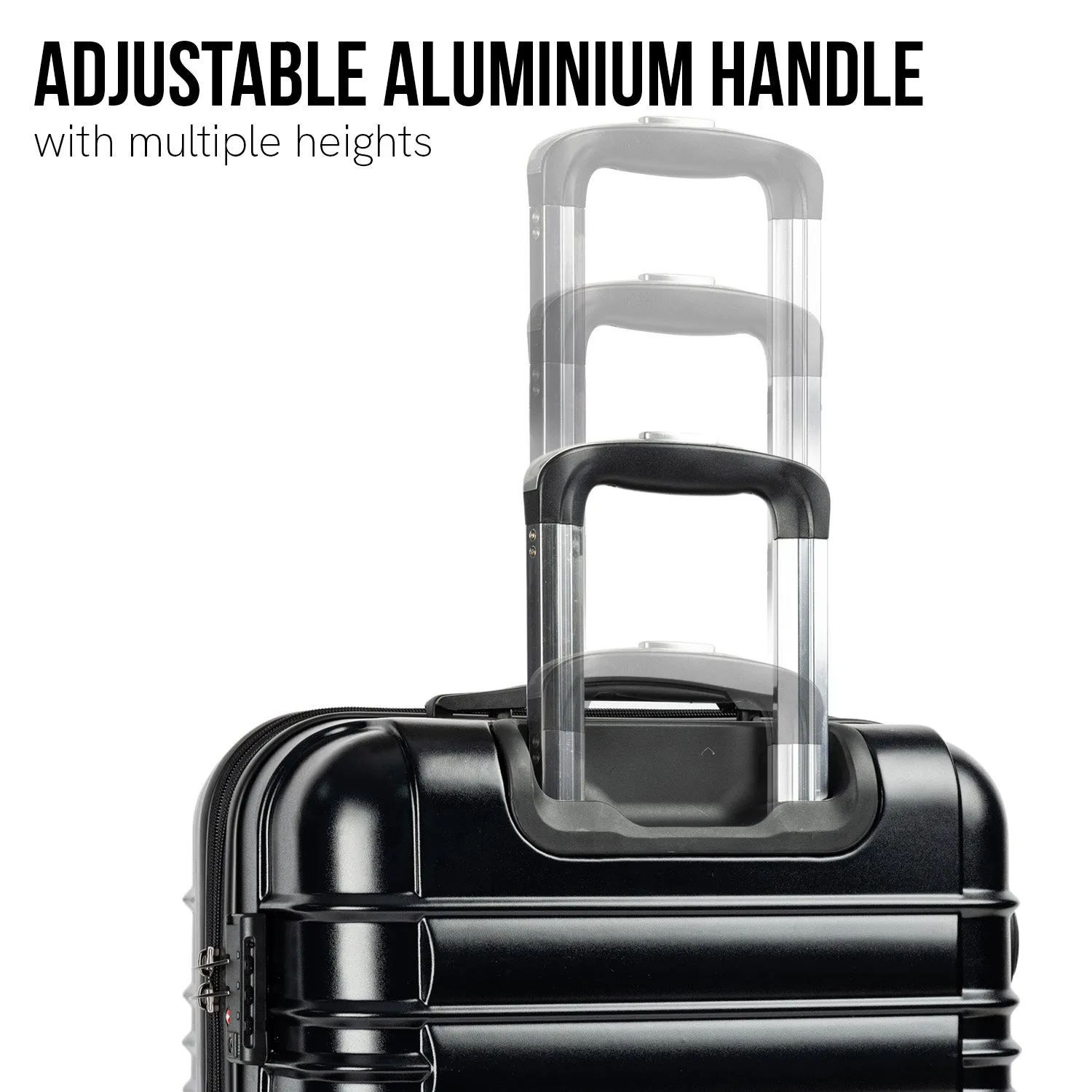 Durable 28in Hard Shell Suitcase w/ TSA Lock & 360 Wheels