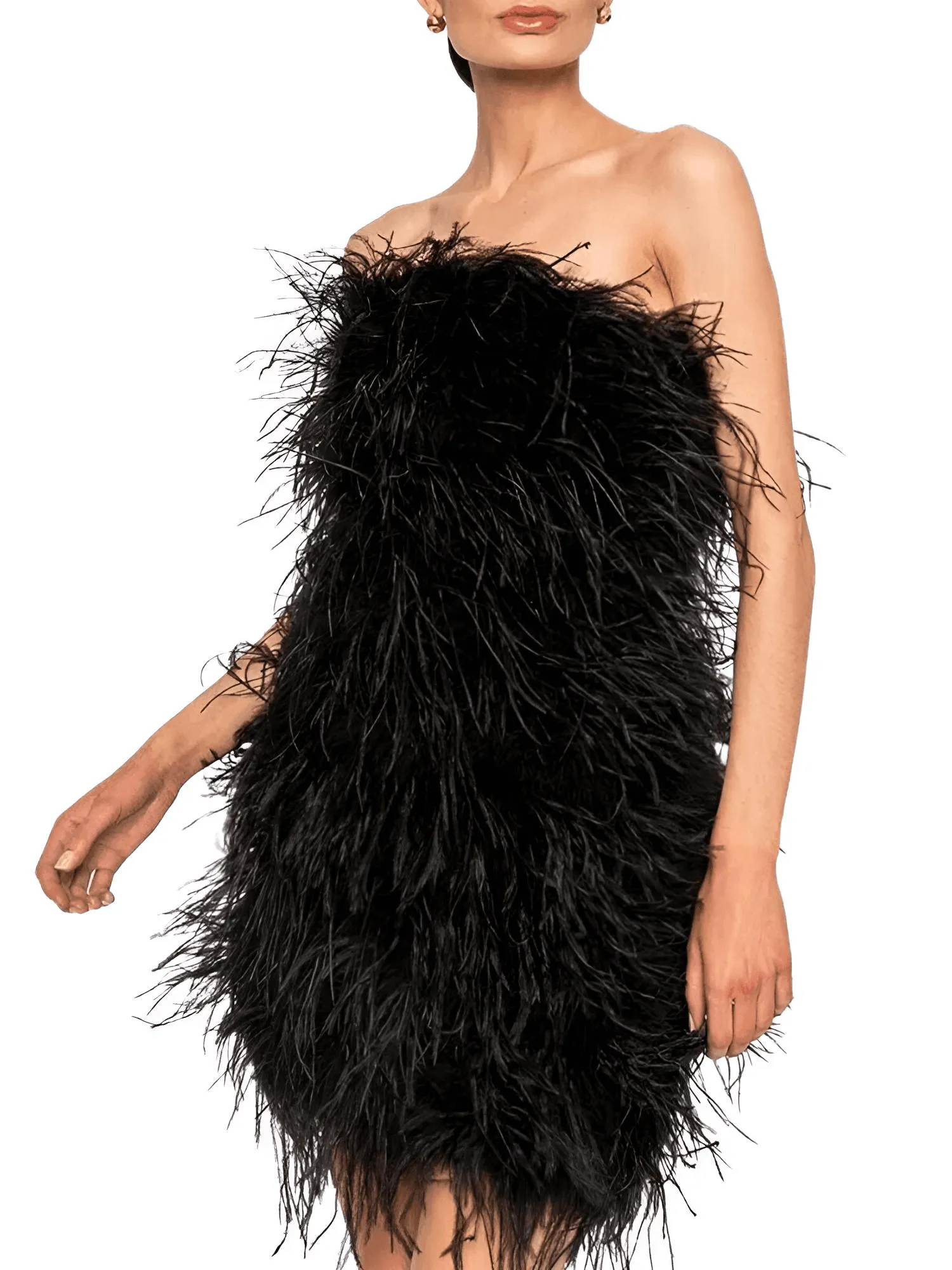 Elegant 100% Ostrich Feather Mini Dresses - In 11 Colors!