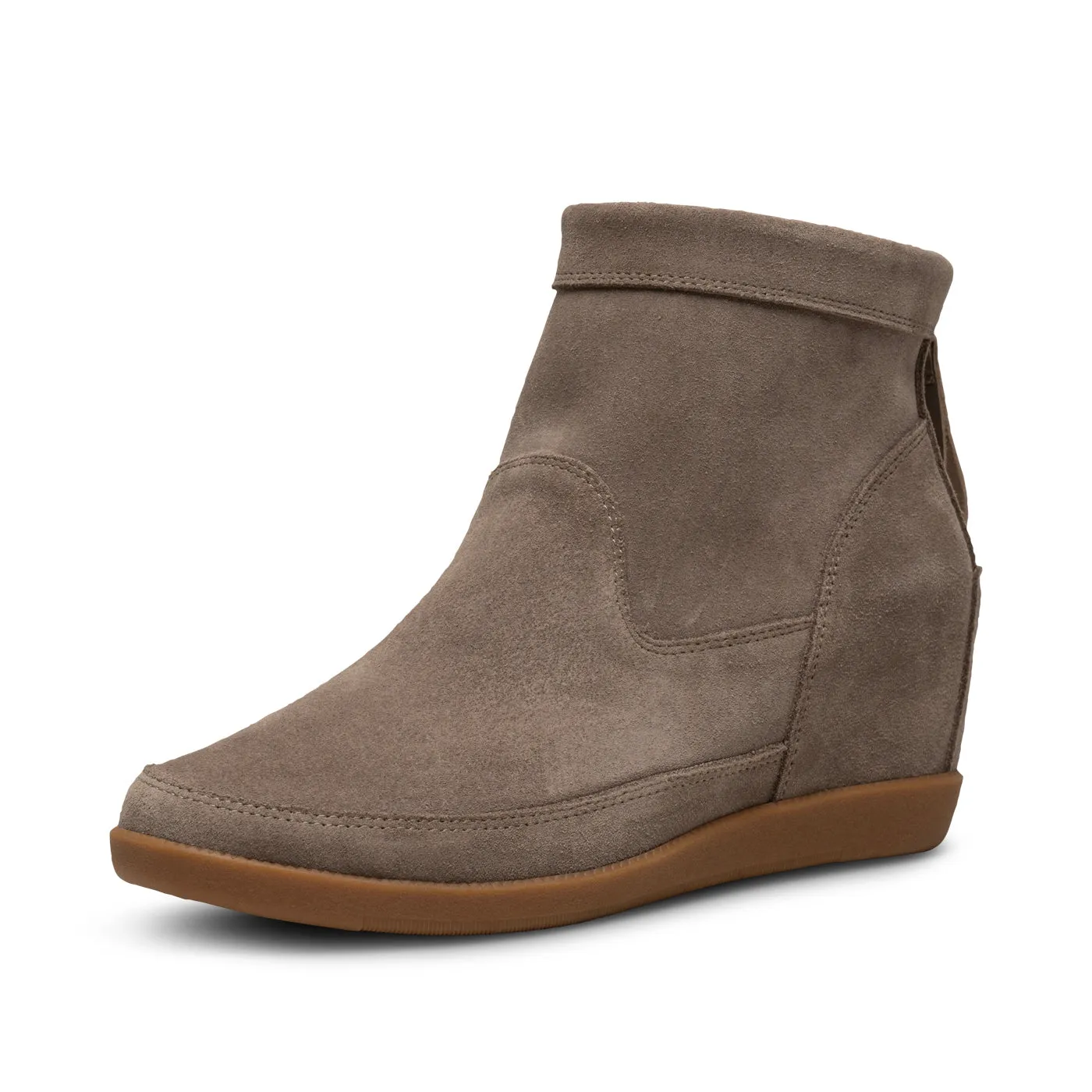 Emmy Suede Wedge - TAUPE/TAUPE