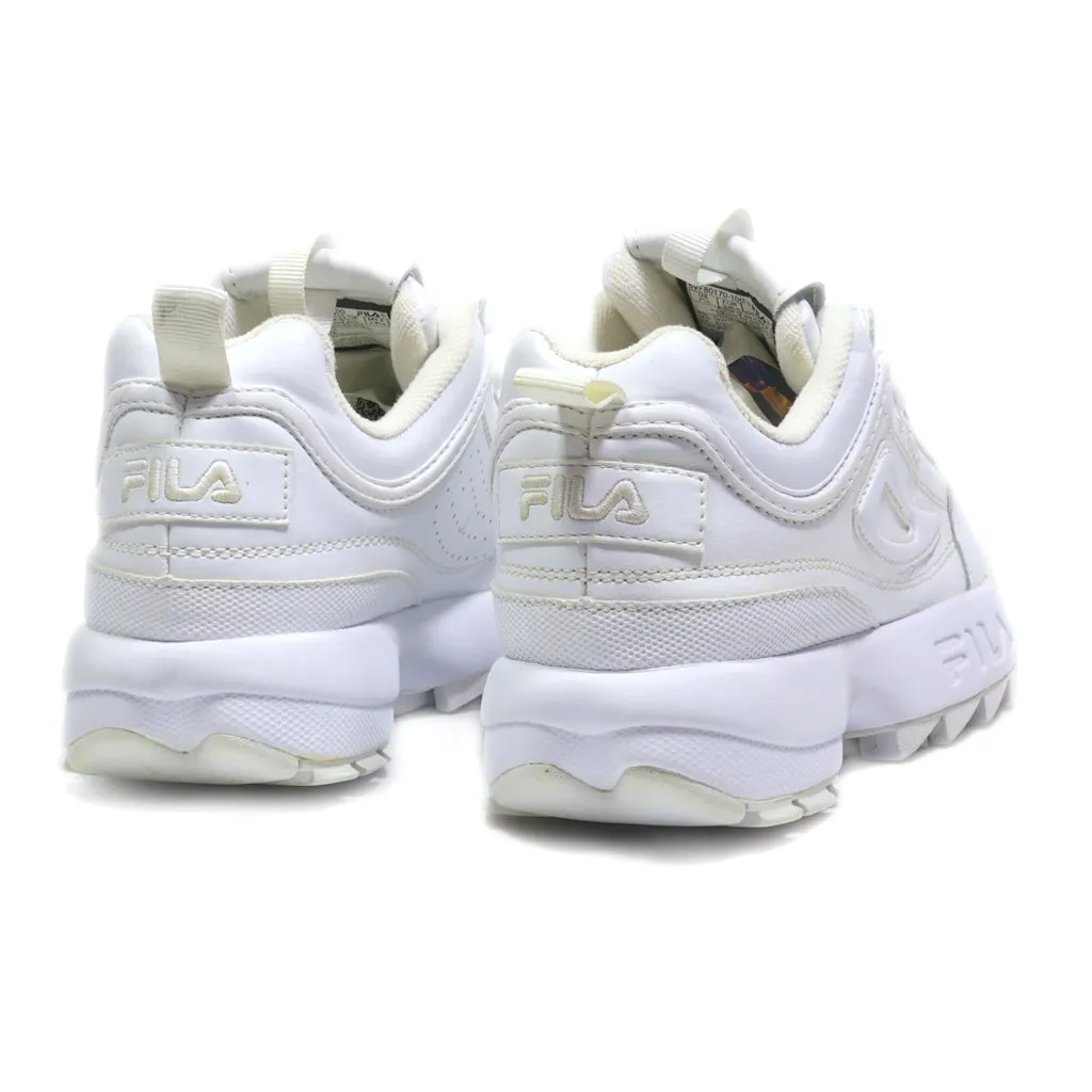 Fila Disruptor Ii Sport Shoes Leather White Colour For Women