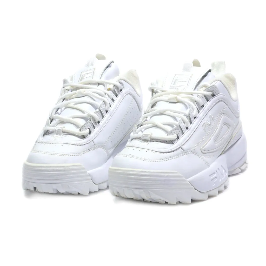 Fila Disruptor Ii Sport Shoes Leather White Colour For Women