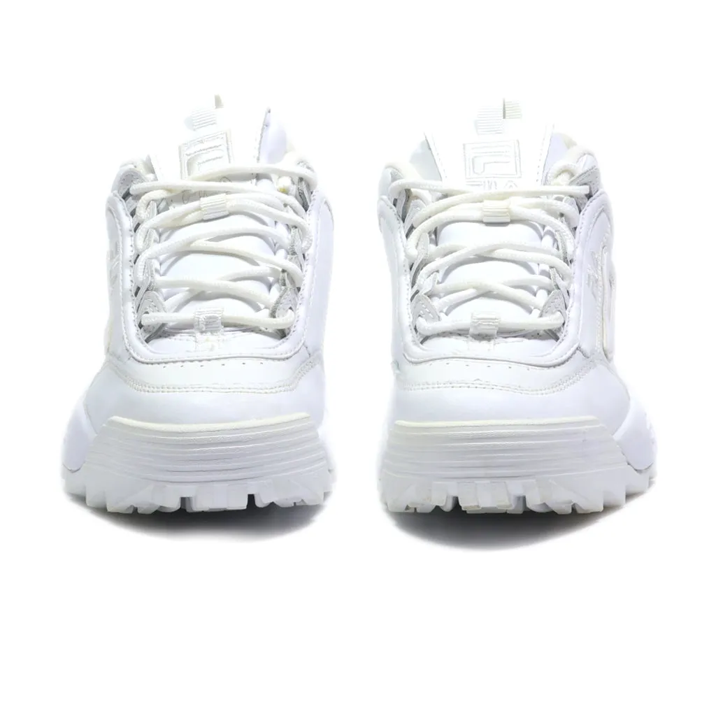 Fila Disruptor Ii Sport Shoes Leather White Colour For Women