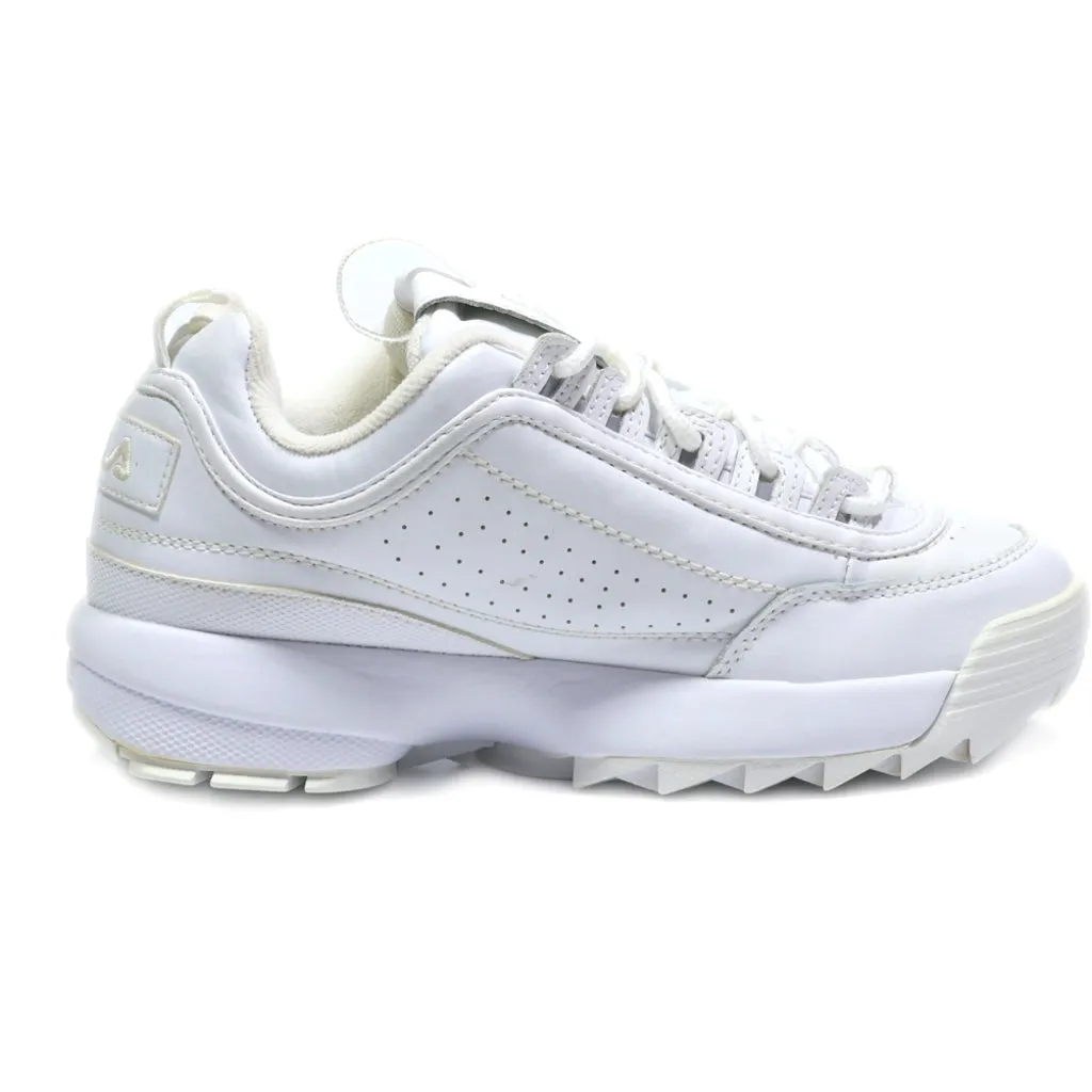 Fila Disruptor Ii Sport Shoes Leather White Colour For Women