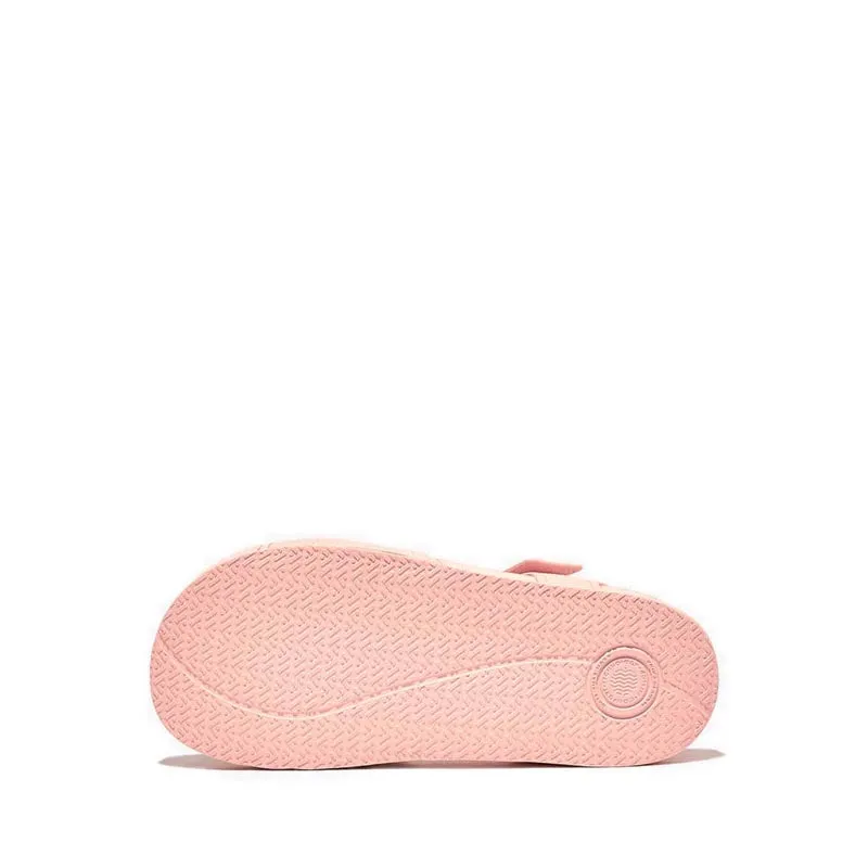 Fitflop Iqushion Kid's Junior Shimmer Ergonomic Back-Strap Sandals  - Pink Salt