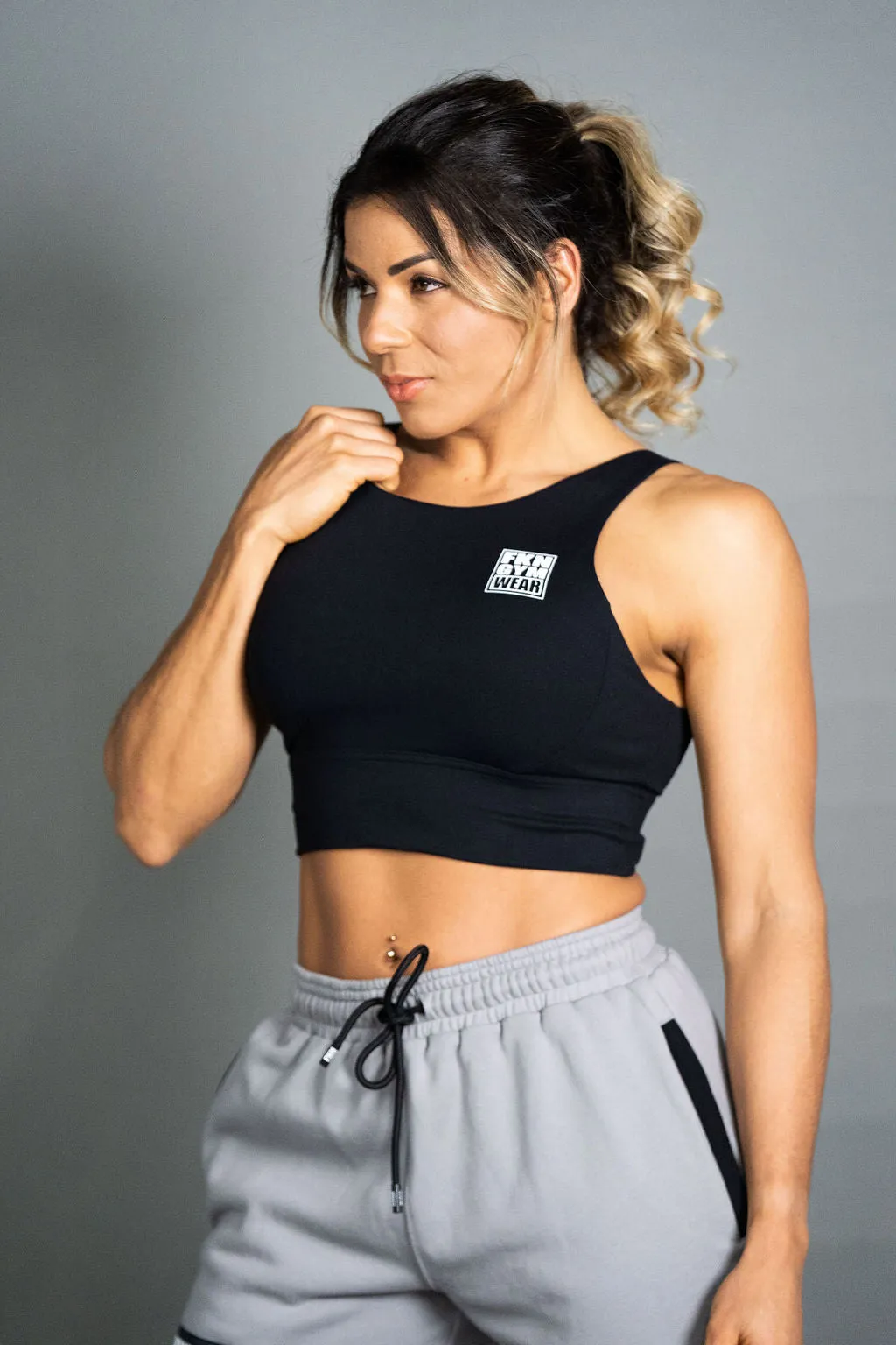 FKNLIFT | Women's 100% Cotton Gym Shorts | Grey