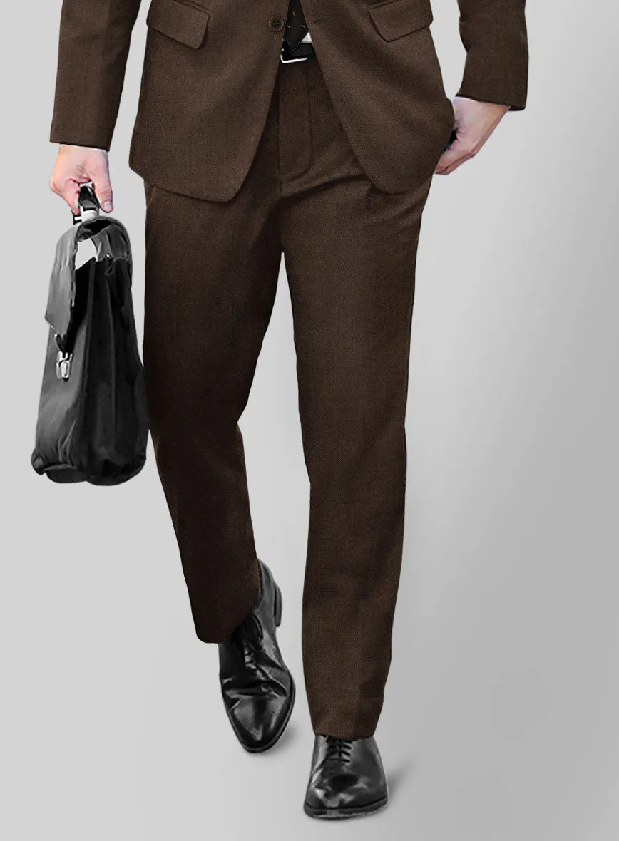 Fresco Brown Wool Pants