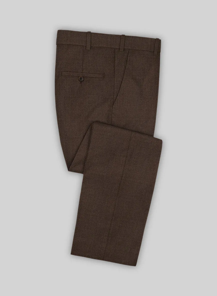 Fresco Brown Wool Pants