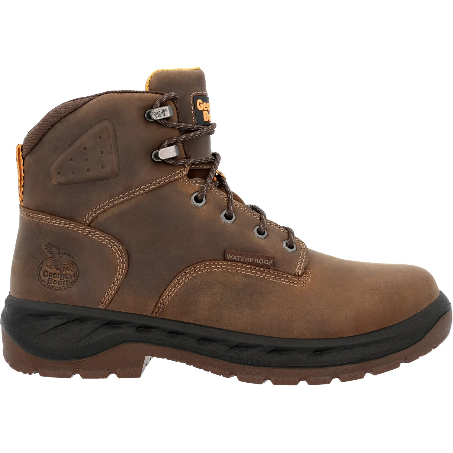 Georgia Mens OT Waterproof Brown Leather Work Boots