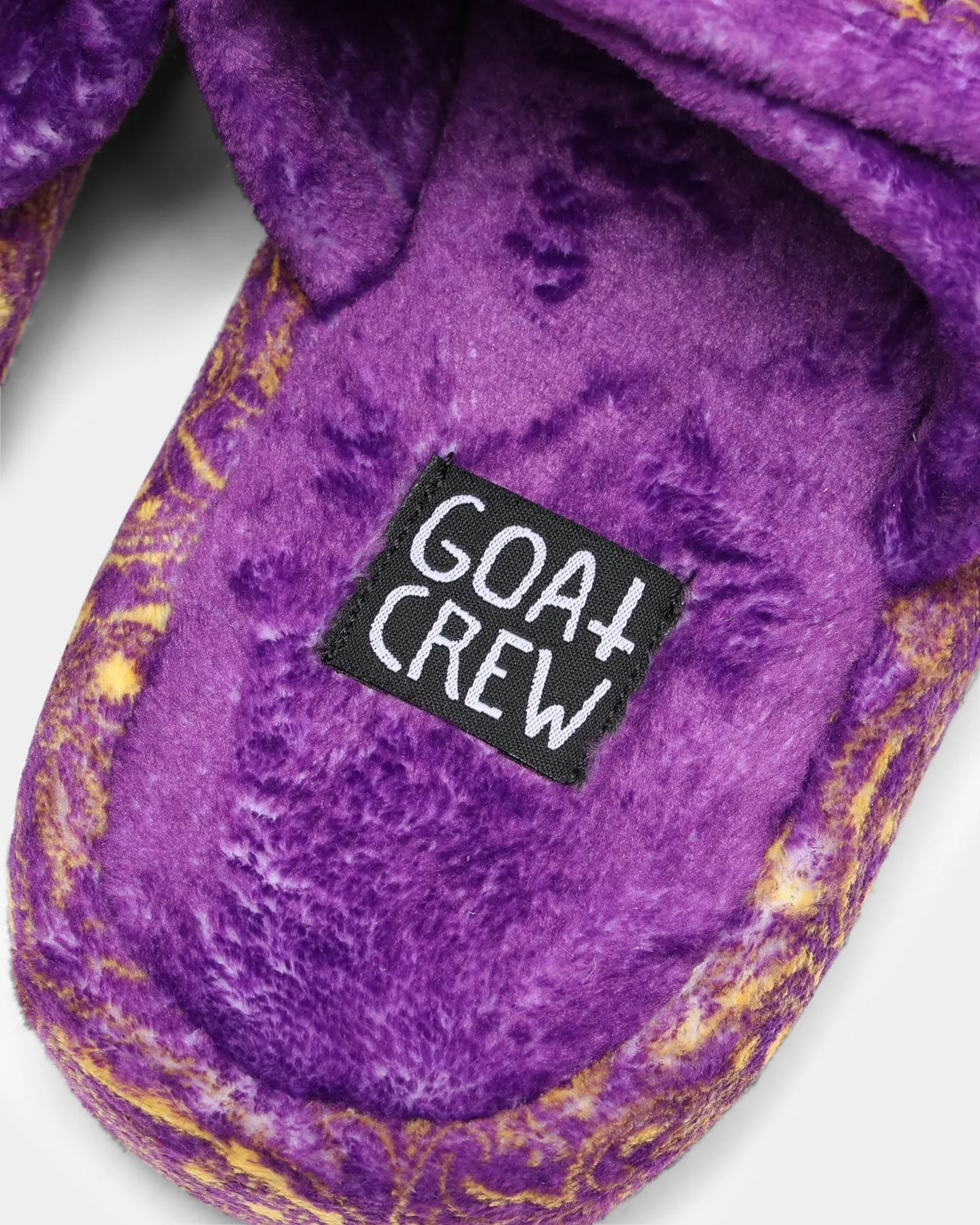 Goat Crew Velcro Paisley Bandana Slipper Purple/Yellow