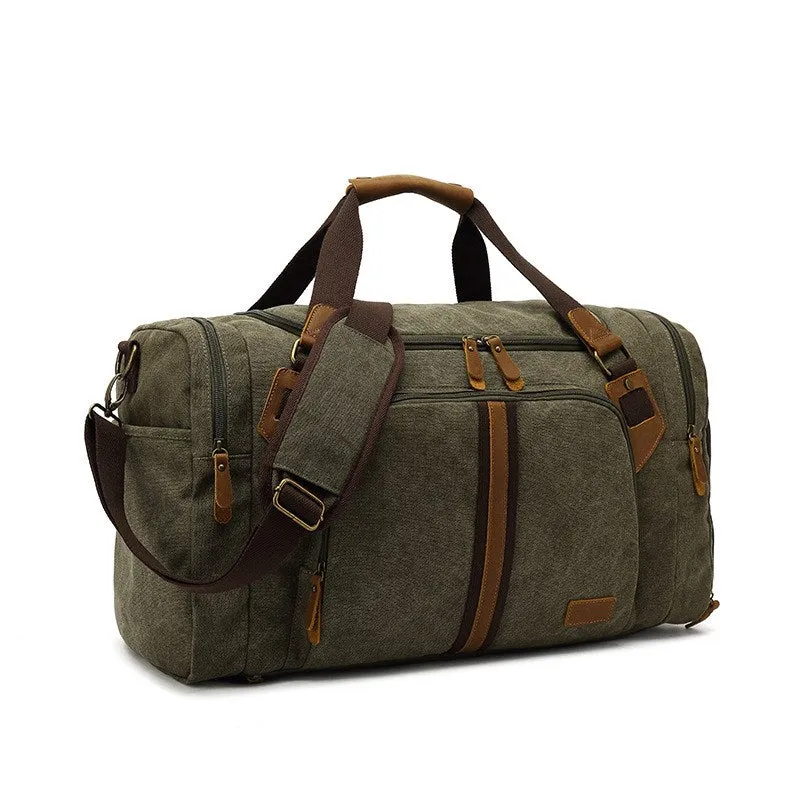 Gym Bags Canvas Duffle with Shoe Compartment Bag Weekend Travel Bag