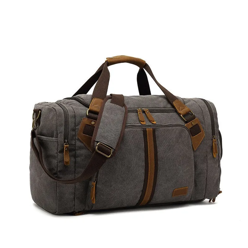 Gym Bags Canvas Duffle with Shoe Compartment Bag Weekend Travel Bag