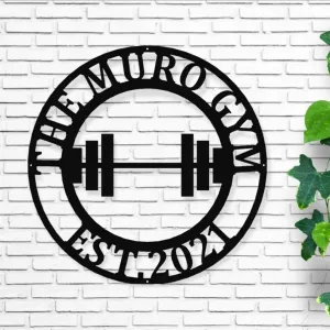 Gym Sign Personalized Home Gym Sign Custom Metal Gym Sign Home Gym Sign Cross Fit Sign