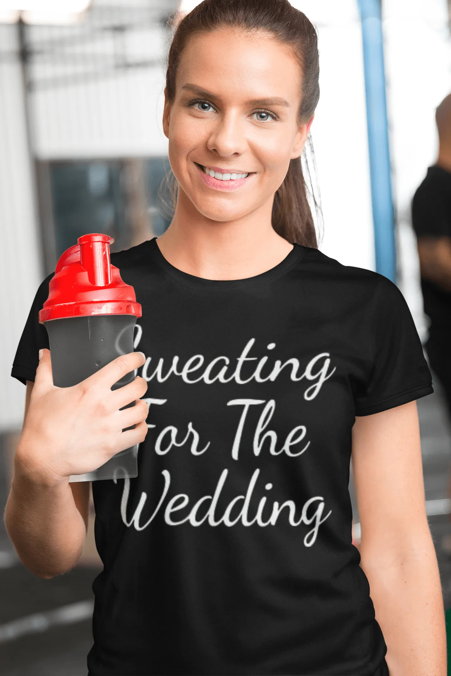 Gym T-shirt Sweatin Before The Wedding Ultra Soft 100% Cotton Short Sleeve Crew Neck Top