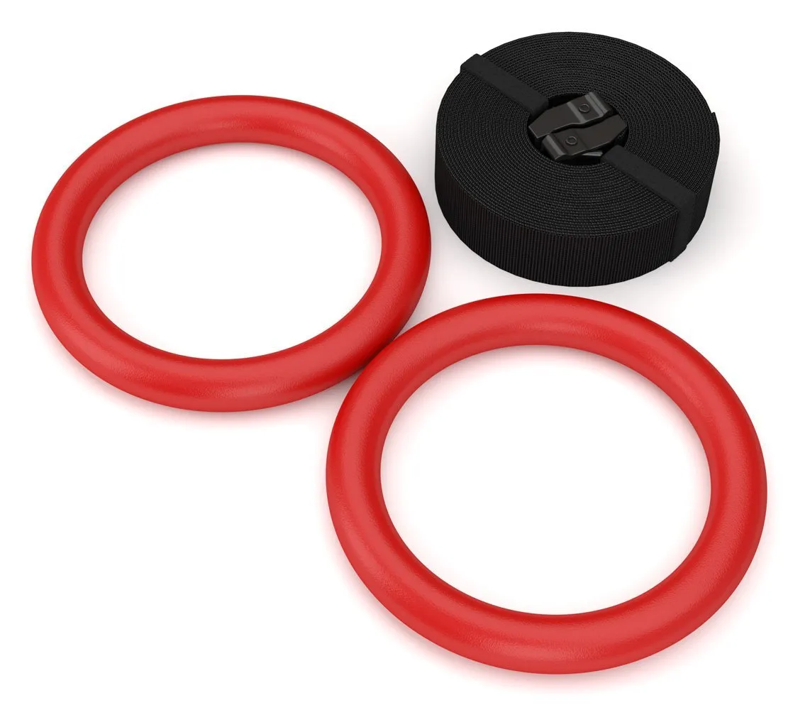 Gymnastics Rings With Adjustable Straps (1.11'')