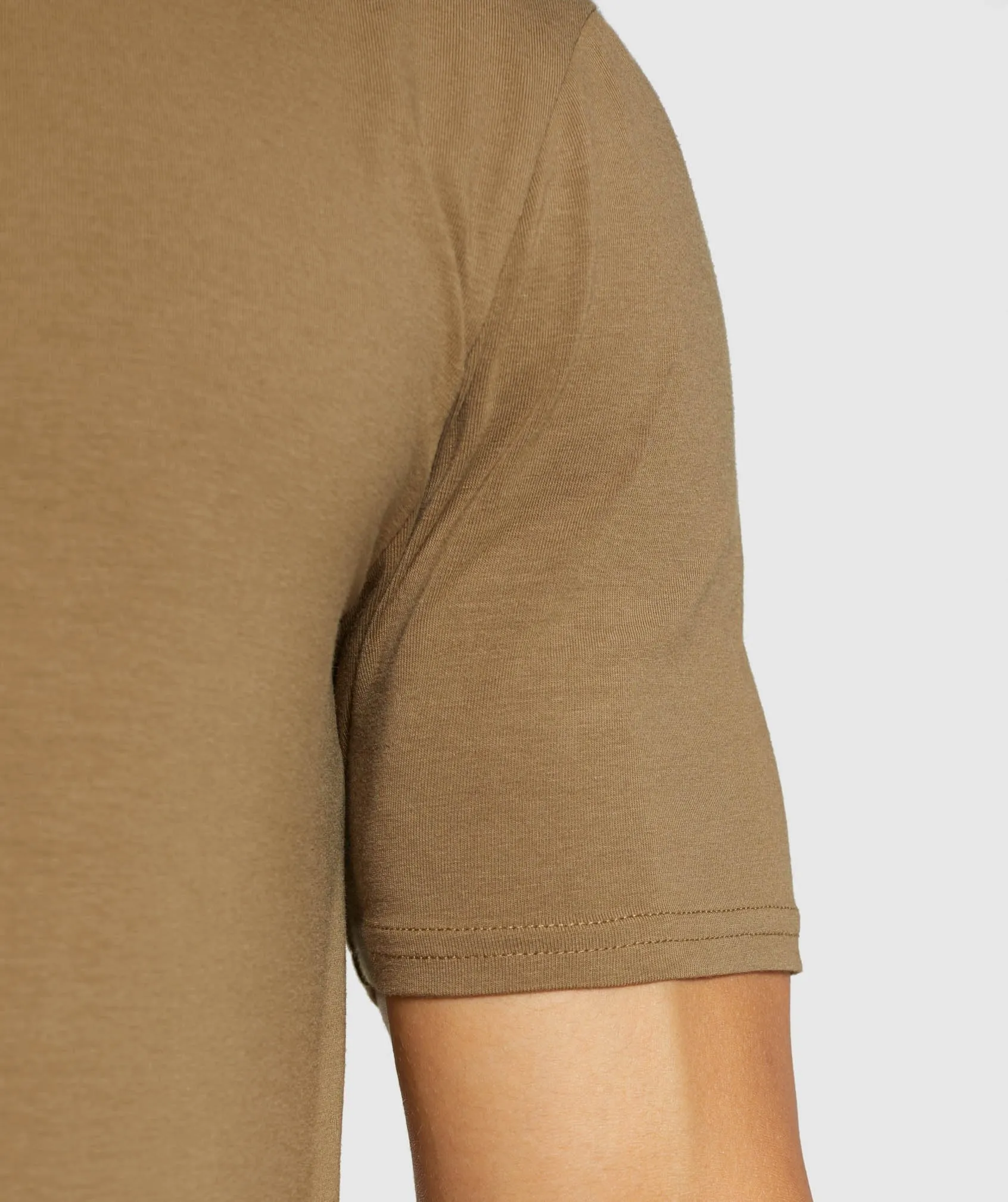 Gymshark Outline T-Shirt - Khaki