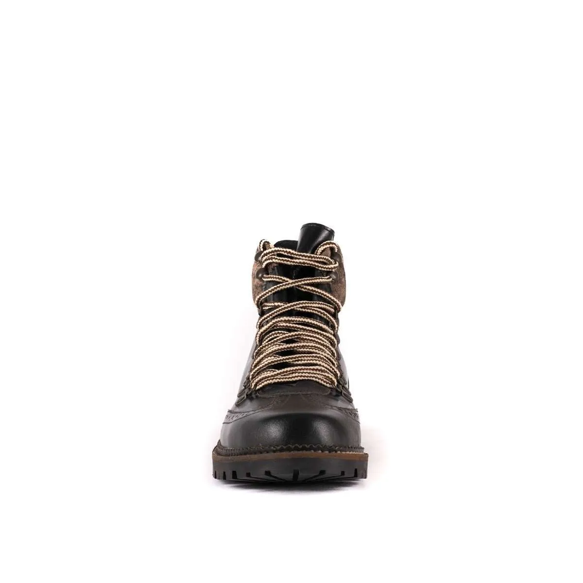 Haans Black Leather Boot