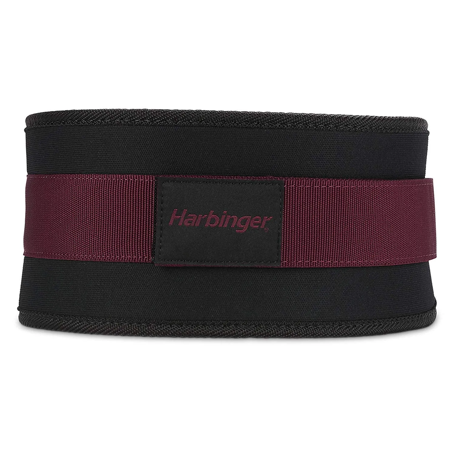 Harbinger Women's Nylon Weightlifting Belt with Flexible Ultralight Foam Core | Color Black and Merlot