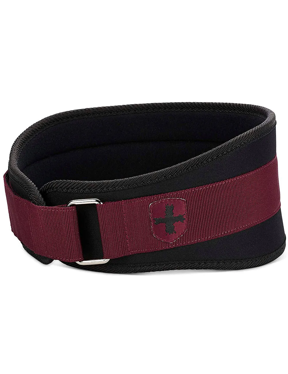 Harbinger Women's Nylon Weightlifting Belt with Flexible Ultralight Foam Core | Color Black and Merlot