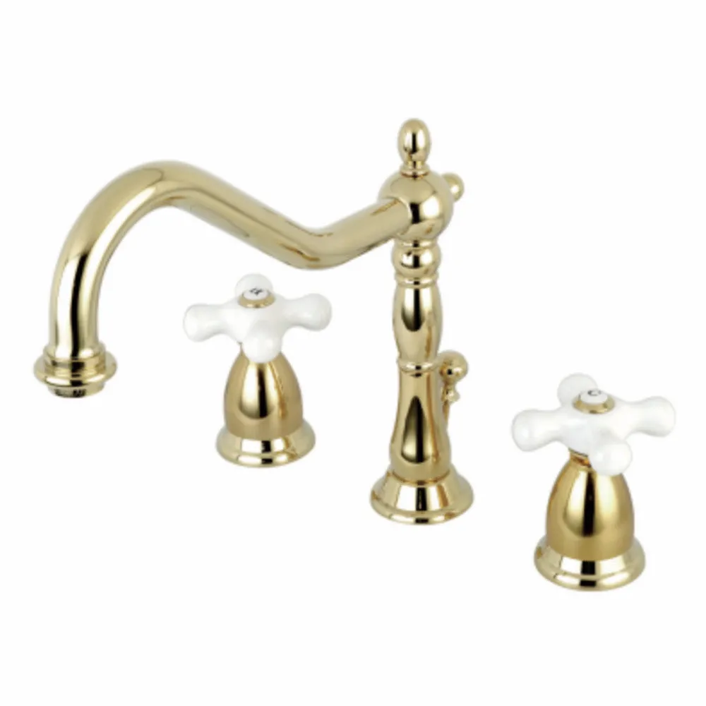 Heritage 8" Dual Cross Handle Widespread Bathroom Faucet