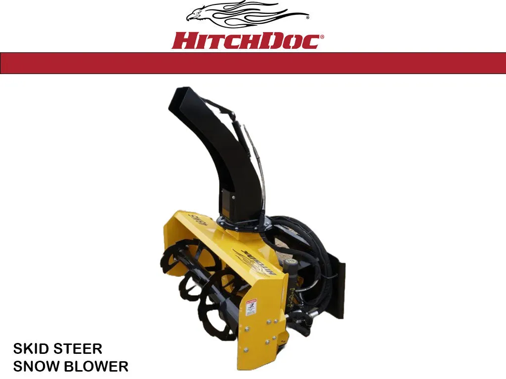 HITCHDOC skid steer snow blower