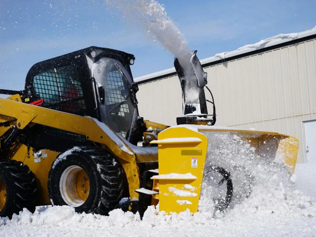 HITCHDOC skid steer snow blower