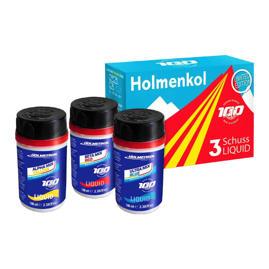 Holmenkol 3 Schuss Liquid YELLOW, RED, BLUE