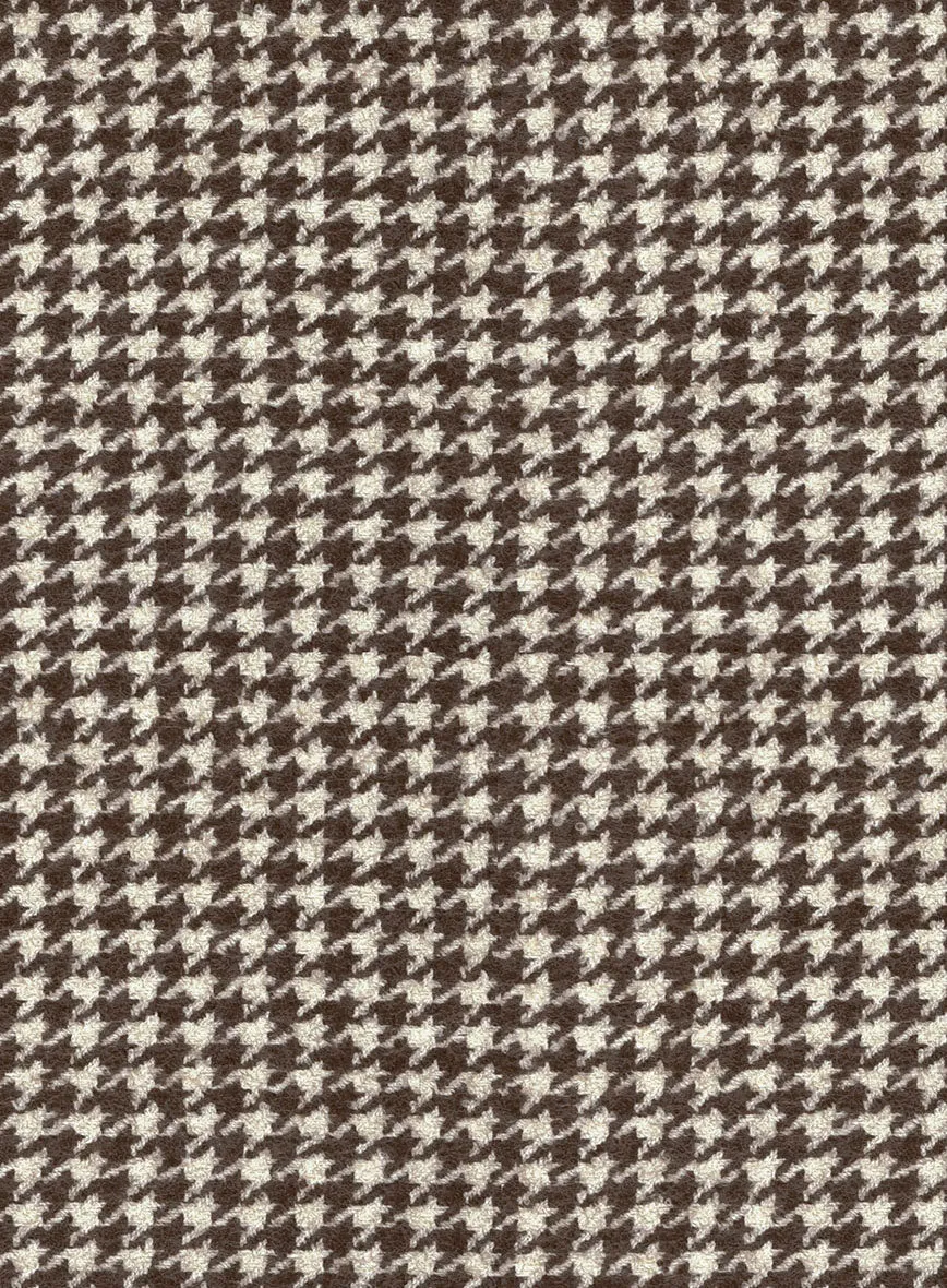 Houndstooth Brown Tweed Pants