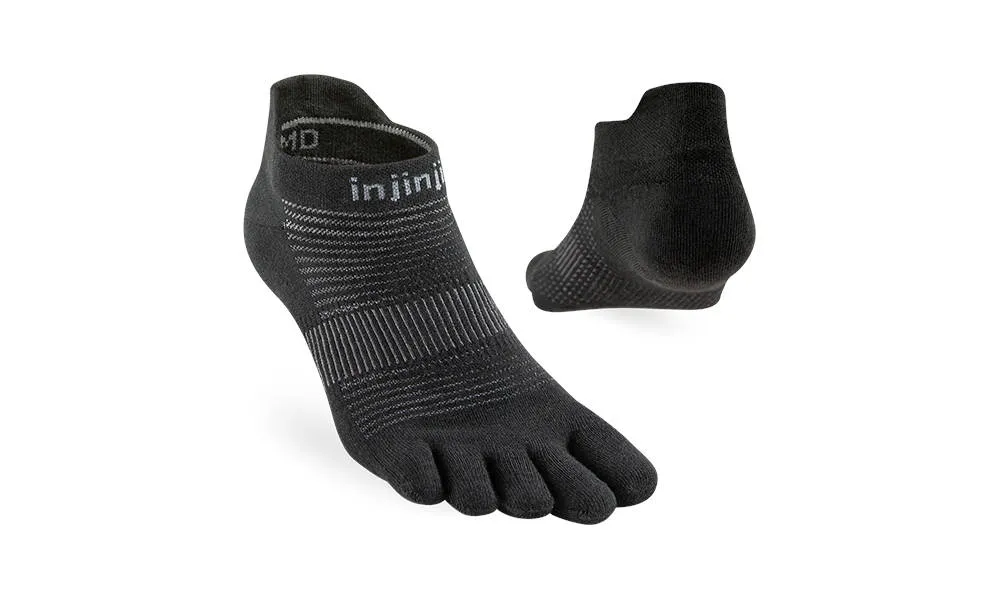 Injinji Run Lightweight No Show Black