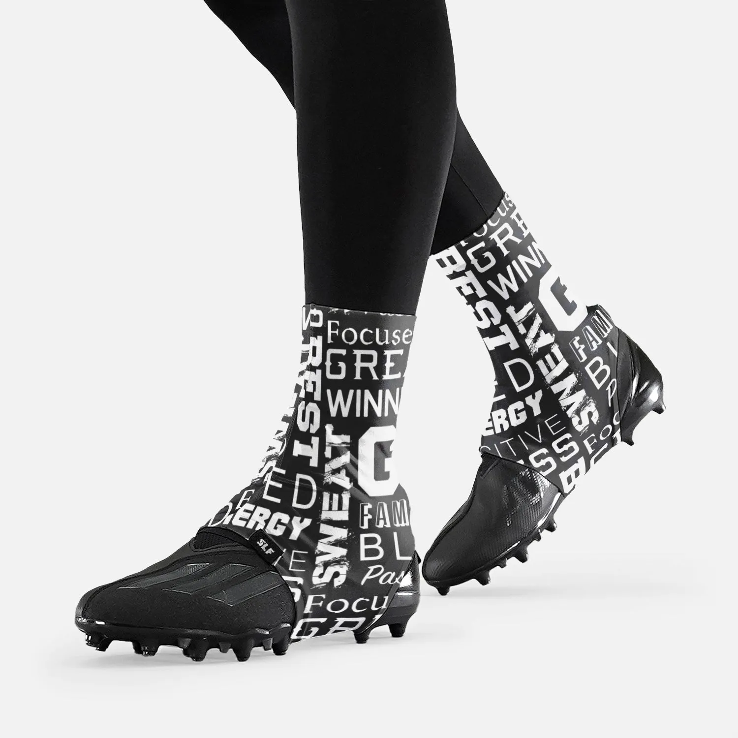 Inspirational Black Spats / Cleat Covers