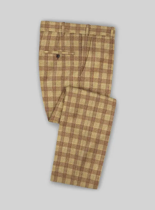 Italian Wool Cashmere Crazio Checks Pants